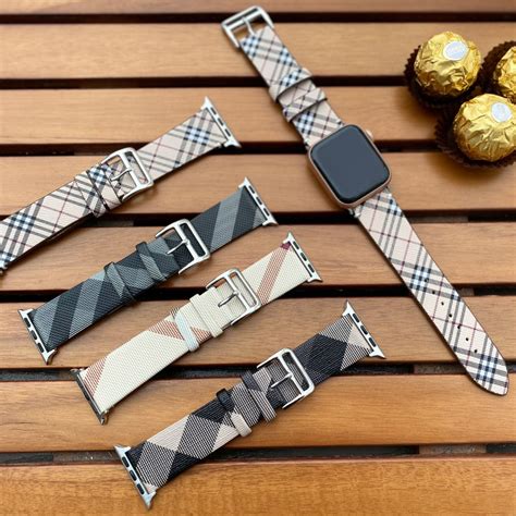 burberry watch band links|authentic burberry apple watch band.